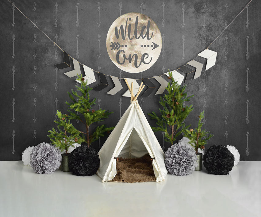 Kate Erster Geburtstag eines wilden Jungen Hintergrund Entworfen von Mandy Ringe Photography - Kate Backdrop.de