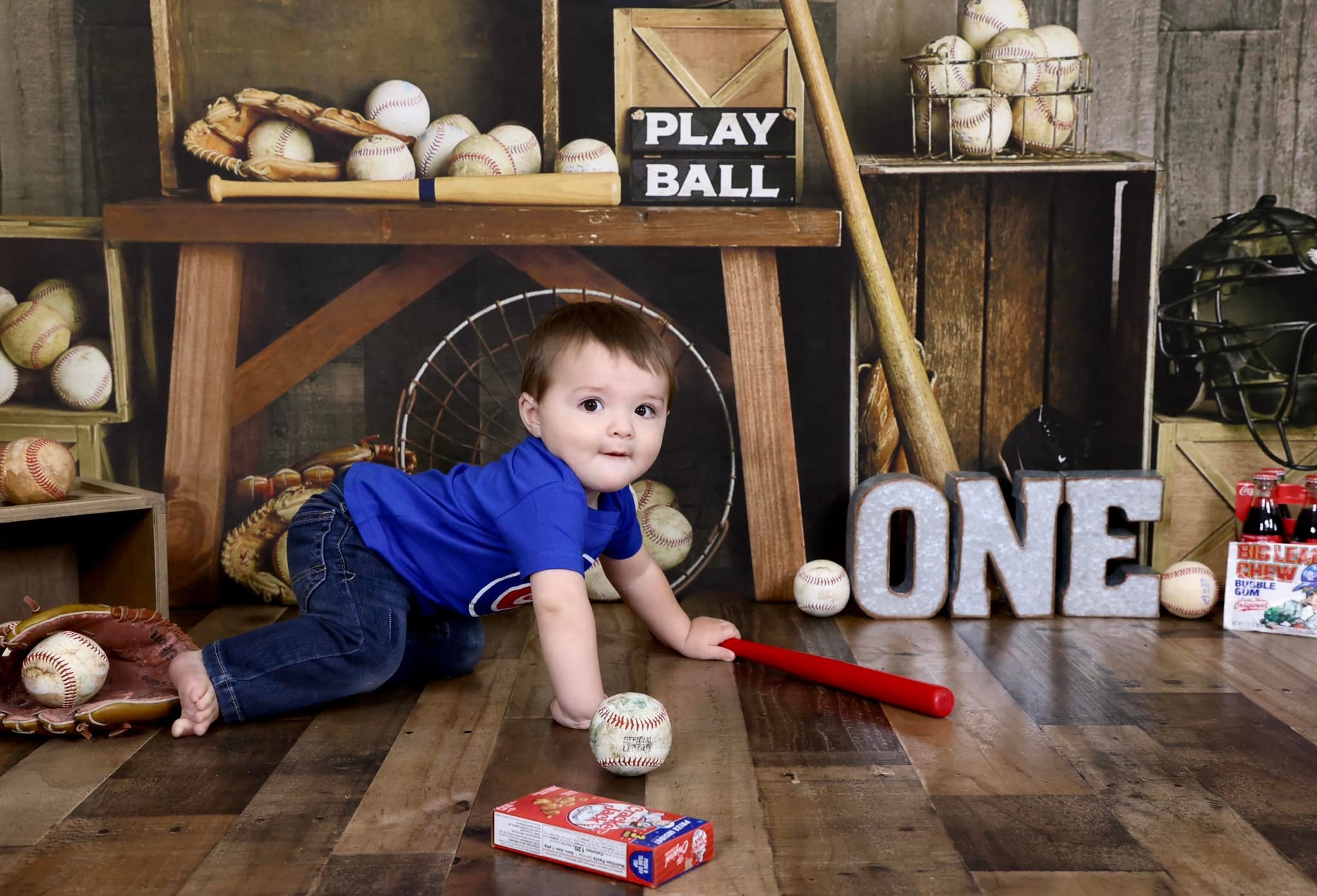 Kate Weinlese Baseball Sport Hintergrund entworfen von Mandy Ringe Photography