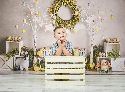 Kate Osterei Bäume Ostern Häschen Hintergrund Entworfen von Mandy Ringe Photography - Kate Backdrop.de