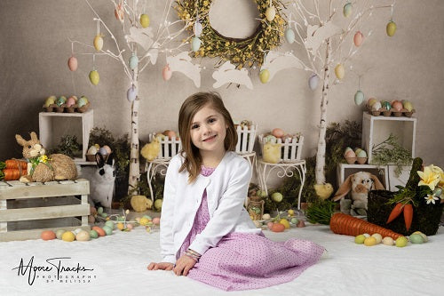 Kate Osterei Bäume Ostern Häschen Hintergrund Entworfen von Mandy Ringe Photography - Kate Backdrop.de