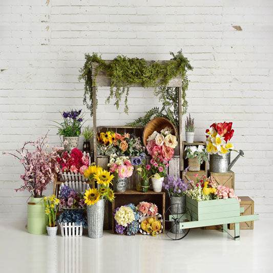 Kate Frühling Blumen Ständer Hintergrund entworfen von Mandy Photography - Kate Backdrop.de