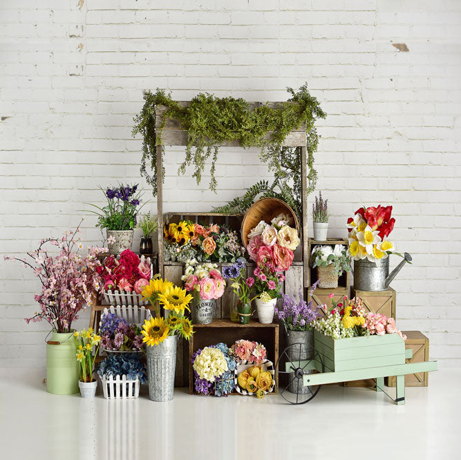 Kate Frühling Blumen Ständer Hintergrund entworfen von Mandy Photography - Kate Backdrop.de