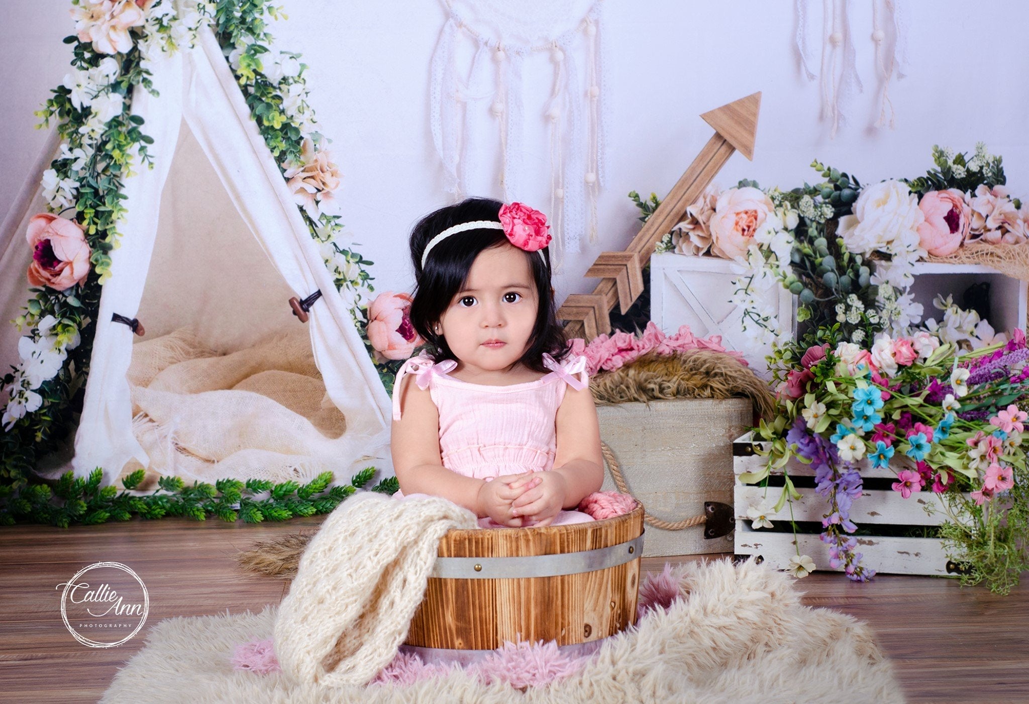 Kate Sommer Muttertag Boho Frühlingshintergrund von Megan Leigh Photography - Kate Backdrop.de