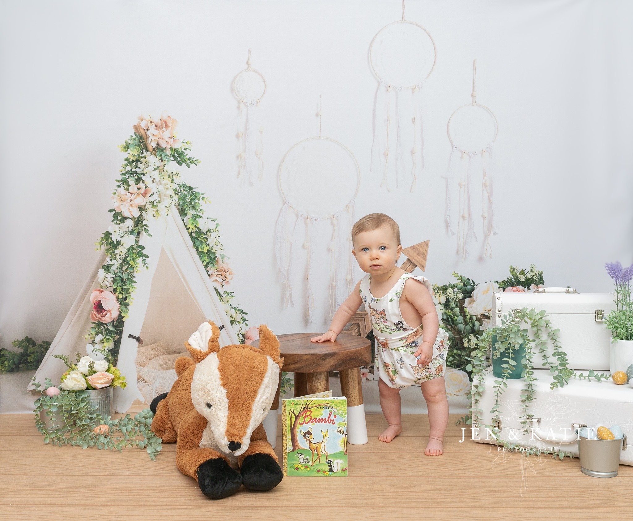 Kate Sommer Muttertag Boho Frühlingshintergrund von Megan Leigh Photography - Kate Backdrop.de