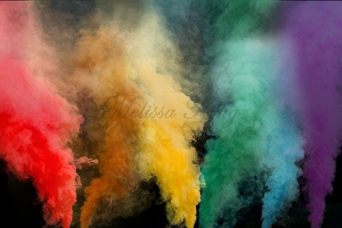 Kate Regenbogen-Rauch-Hintergrund ombre Entworfen von Melissa King