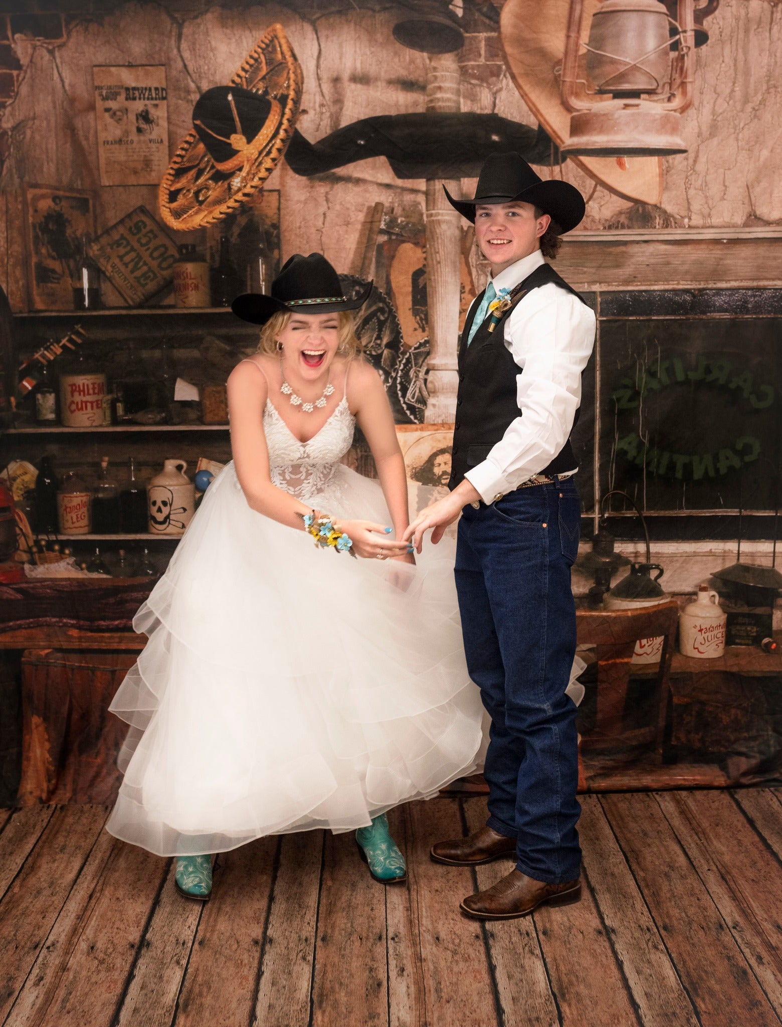 Kate Retro-Western-Cowboy-Hintergrund - Kate Backdrop.de