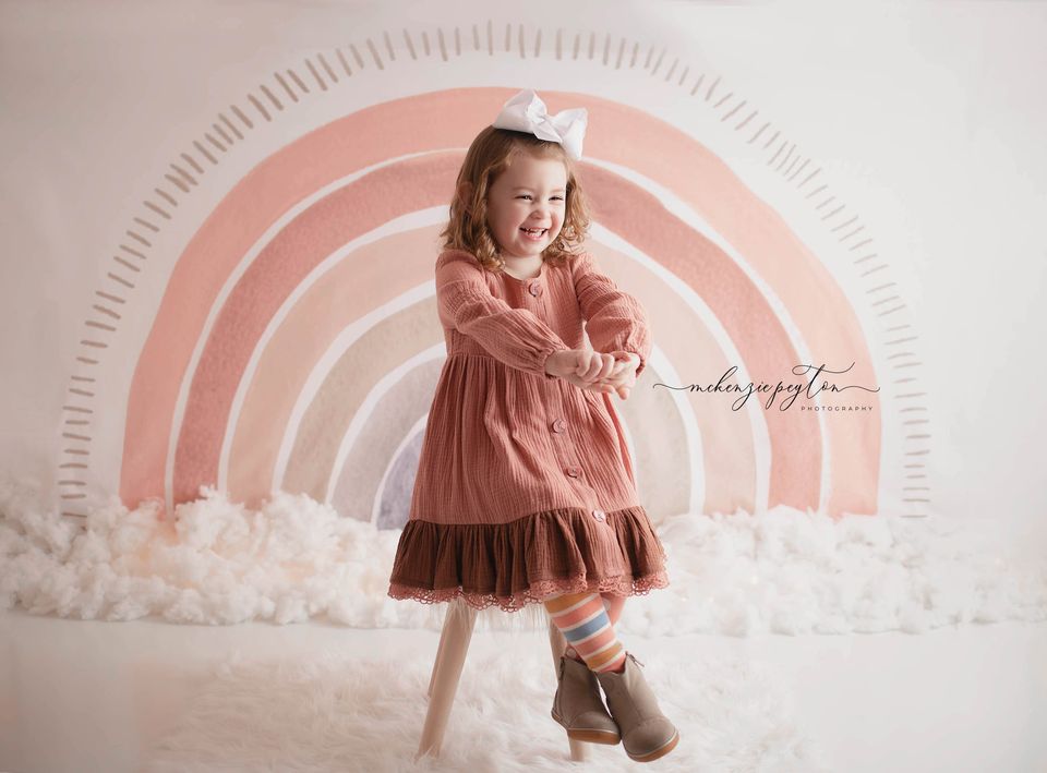 Kate Boho Regenbogen Geburtstag Hintergrund Entworfen von Mandy Ringe Photography - Kate Backdrop.de