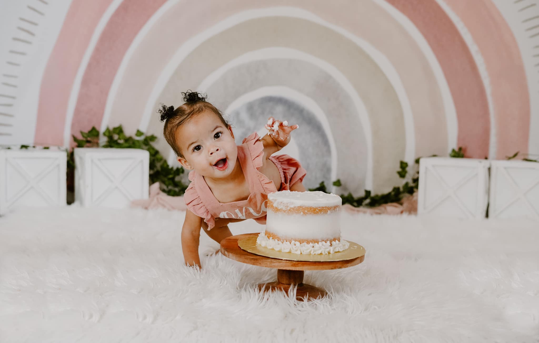 Kate Boho Regenbogen Geburtstag Hintergrund Entworfen von Mandy Ringe Photography - Kate Backdrop.de