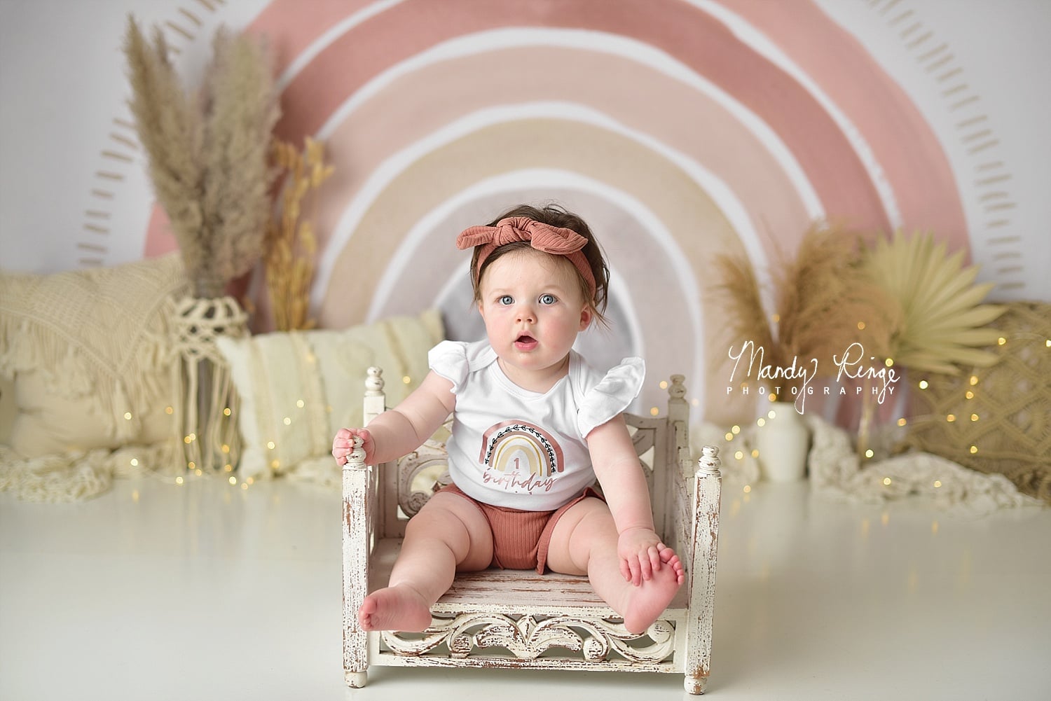 Kate Boho Regenbogen Geburtstag Hintergrund Entworfen von Mandy Ringe Photography - Kate Backdrop.de