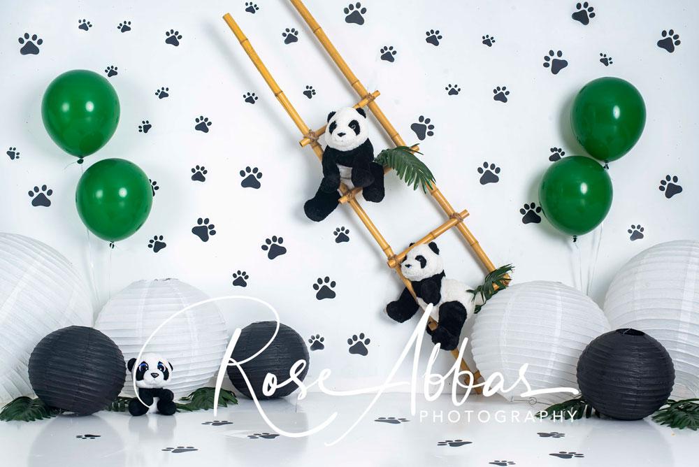 Kate Haustier Pfote Panda Geburtstag Hintergrund von Rose Abbas
