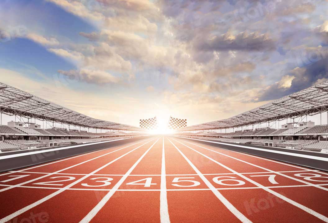 Kate Wettkampf Sportarena Lauf Hintergrund für die Fotografie