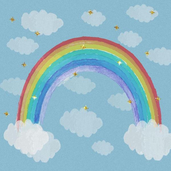 Kate Regenbogen Wolken Neugeborenes Geburtstag Hintergrund - Kate Backdrop.de