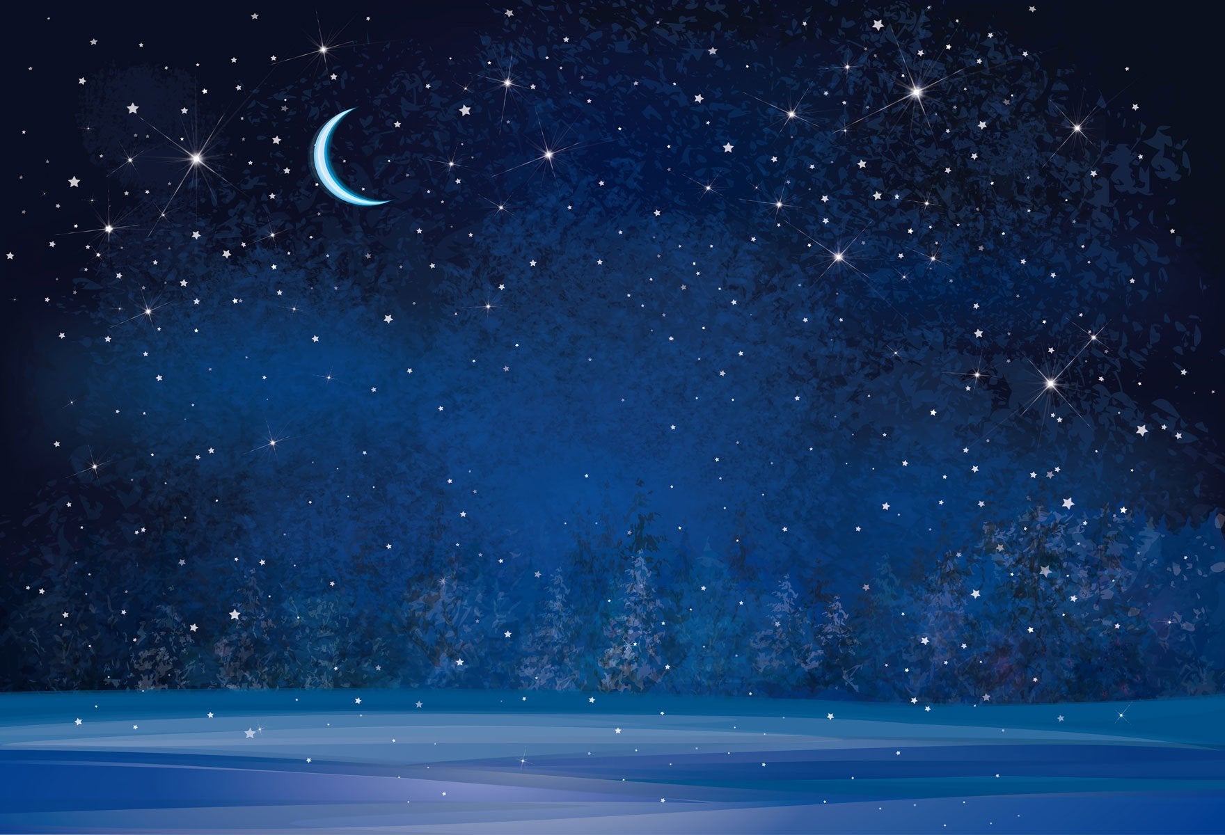 Katebackdrop：Kate Night blue winter sky Children/Newborn backdrop