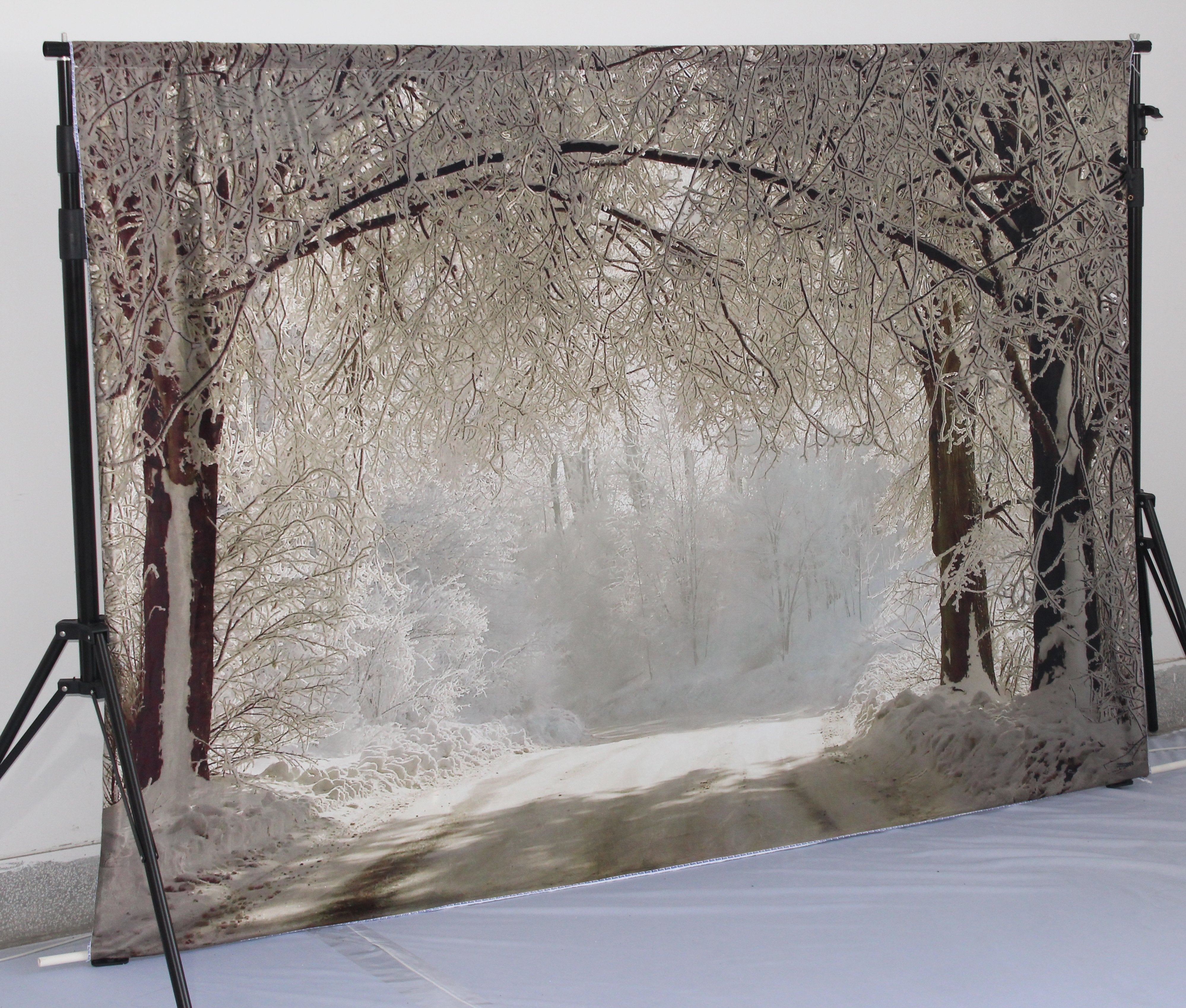 Katebackdrop：Kate Winter Scenery Snow Forest Photography Backdrops
