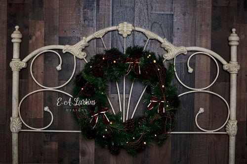 Kate Weihnachten Kopfteil Wreath.kgm Hintergrund Konzipiert von Erin Larkins