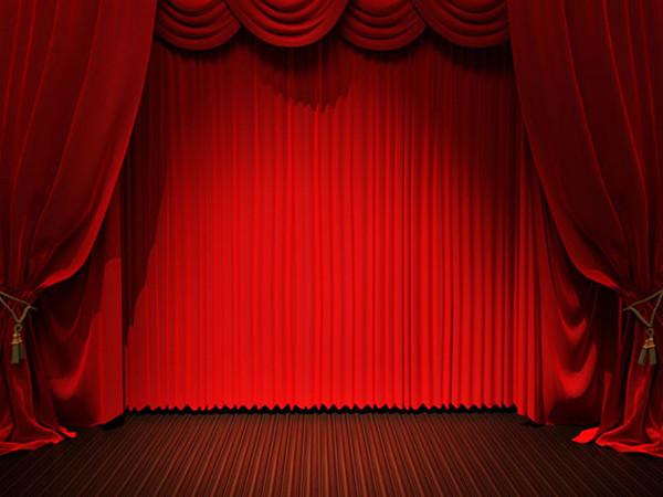 Katebackdrop：Kate Red Stage Curtain Backdrops for Photography