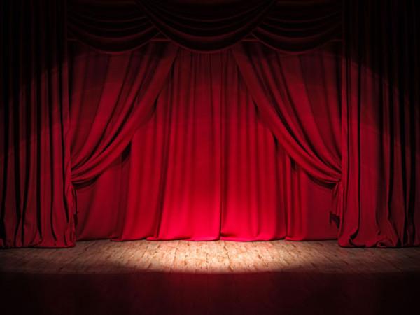 Katebackdrop：Kate Red Stage Curtain Decoration Backdrops for Party