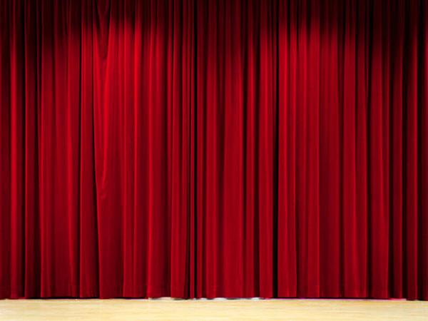 Katebackdrop：Kate Red Stage Curtain Cloth theater Backdrop for Photography