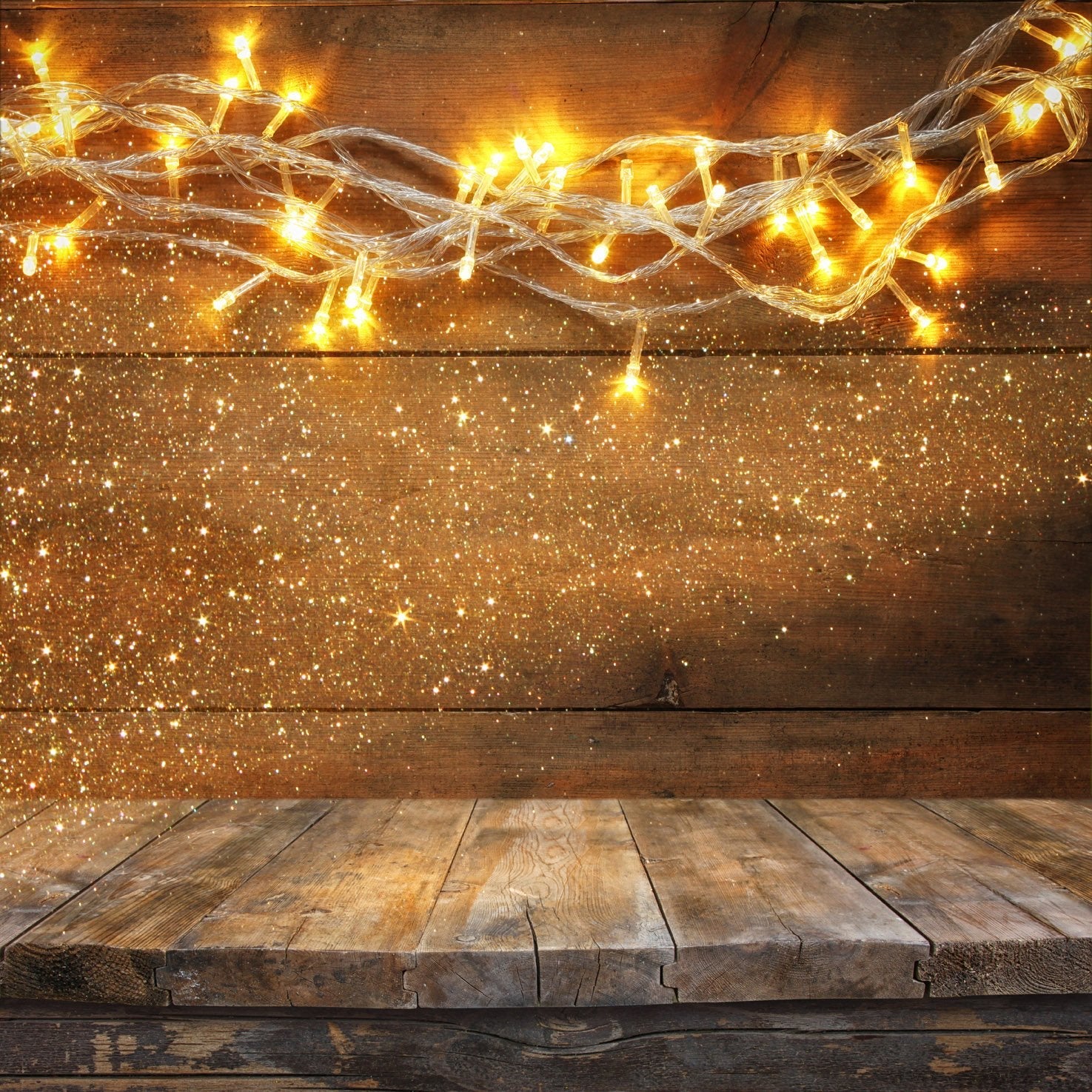 Katebackdrop：Kate wood backdrop for Christmas Photography with lights