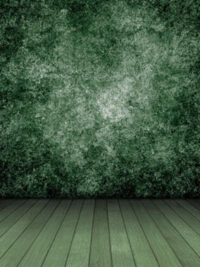Katebackdrop：Kate Retro Style Fuzzy Green Wall With Floor Backdrops