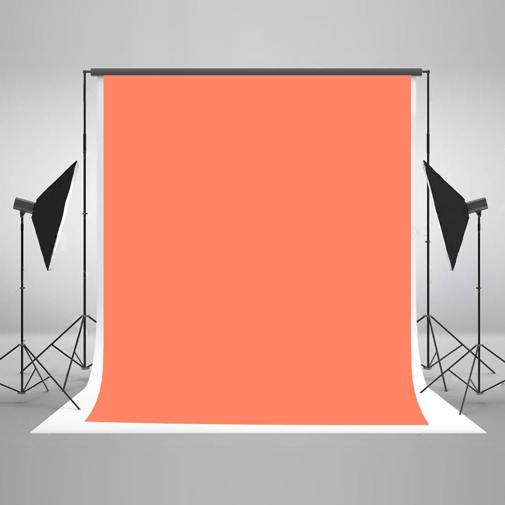 Kate Solide Coral einfarbig Tuch Fotografie Stoff Hintergrund