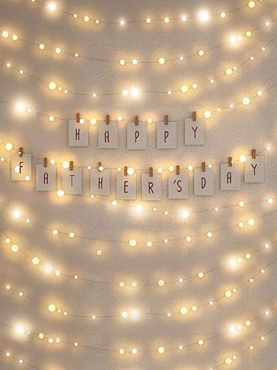 Katebackdrop：Kate Happy Father'S Day Light Bokeh Wall Background