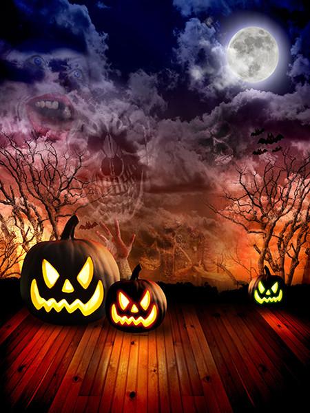 Katebackdrop：Kate Moon Night Halloween Photography Background Fearful Backdrop For Picture