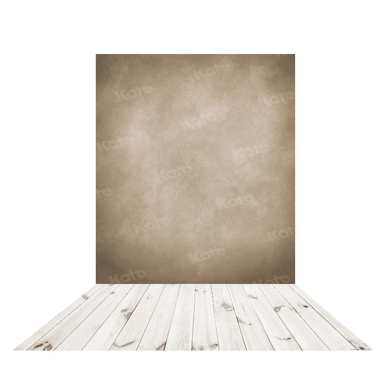 Kate Abstrakt braun Hintergrund+weißes Holz Bodenmatte Gummimatte