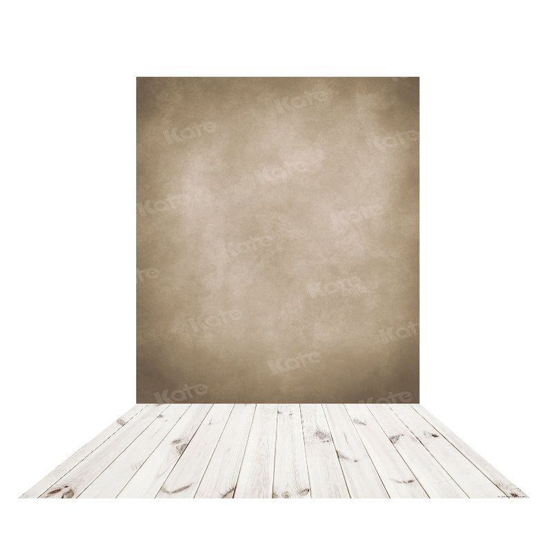 Kate Abstrakt braun Hintergrund+weißes Holz Bodenmatte Gummimatte - Kate Backdrop.de