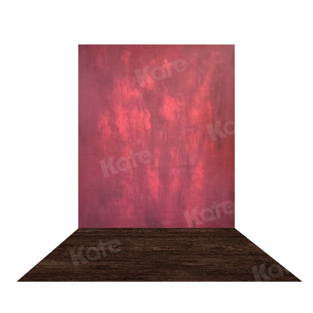 Kate Abstrakter roter Beschaffenheits-Hintergrund+ Dunkelbrauner Gummimatten Boden Holz