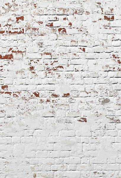 Kate Retro weißer Backsteinmauer-Hintergrund für Fotografie