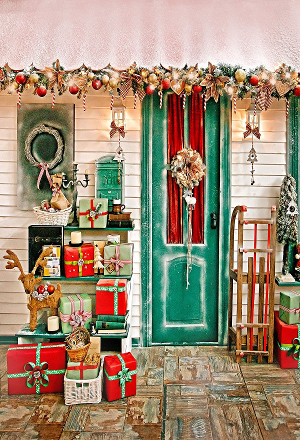 Weihnachtsdekorations-Geschenk-Hintergrund