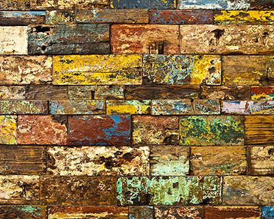 Katebackdrop：Kate Retro Style Colorful Brick Wall Photography Backdrops