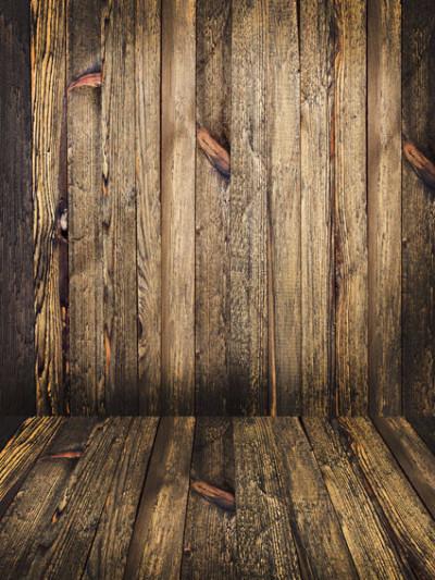 Katebackdrop：Kate Retro Style Green Wood Wall Floor Backdrop