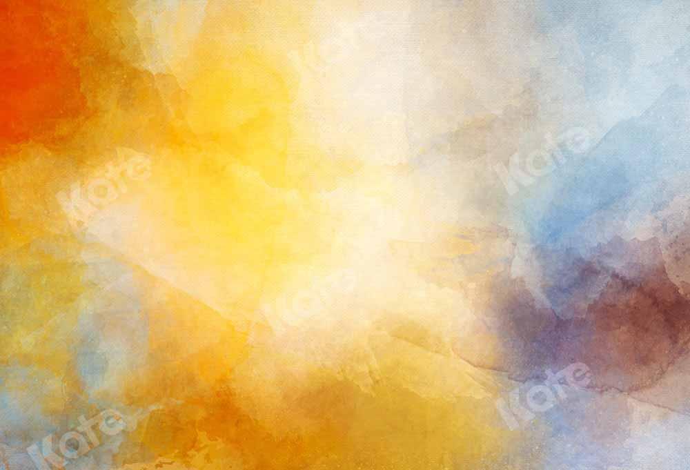 Kate Abstrakt Textur Hintergrund Gelb Porträt - Kate Backdrop.de