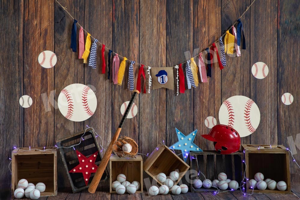 Kate Baseball Hintergrund braun Holz Sport von Emetselch