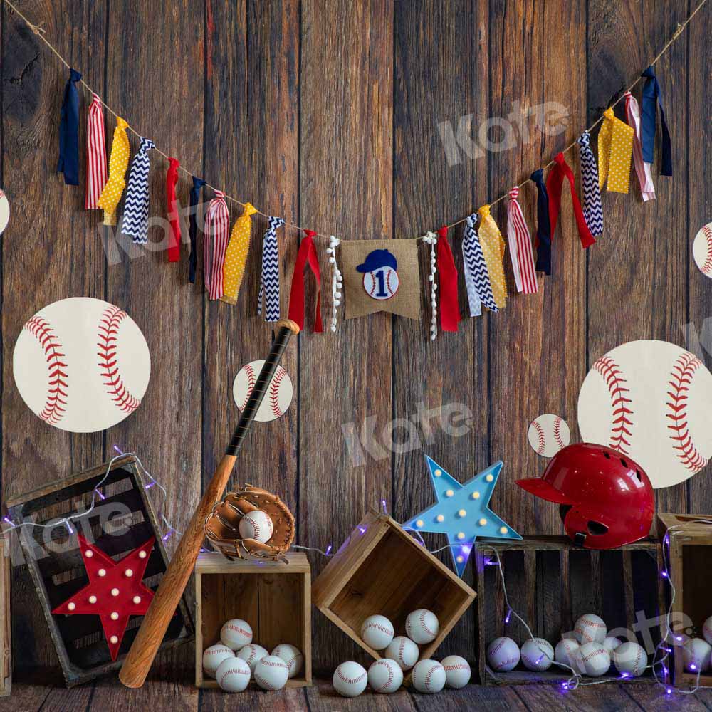 Kate Baseball Hintergrund braun Holz Sport von Emetselch