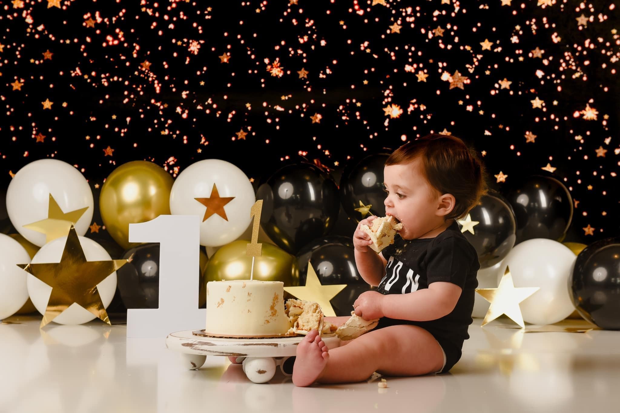 Kate Nachthimmel Valentinstag Sterne Schwarz hintergrund für Fotografie Geburtstag - Kate Backdrop.de