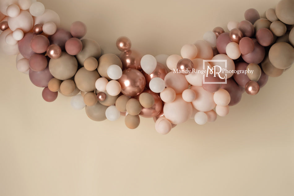 Kate Boho Luftballons Hintergrund Rosa Geburtstag von Mandy Ringe Photography - Kate Backdrop.de