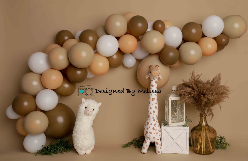 Kate Boho Geburtstag Ballon Hintergrund von Melissa King - Kate Backdrop.de