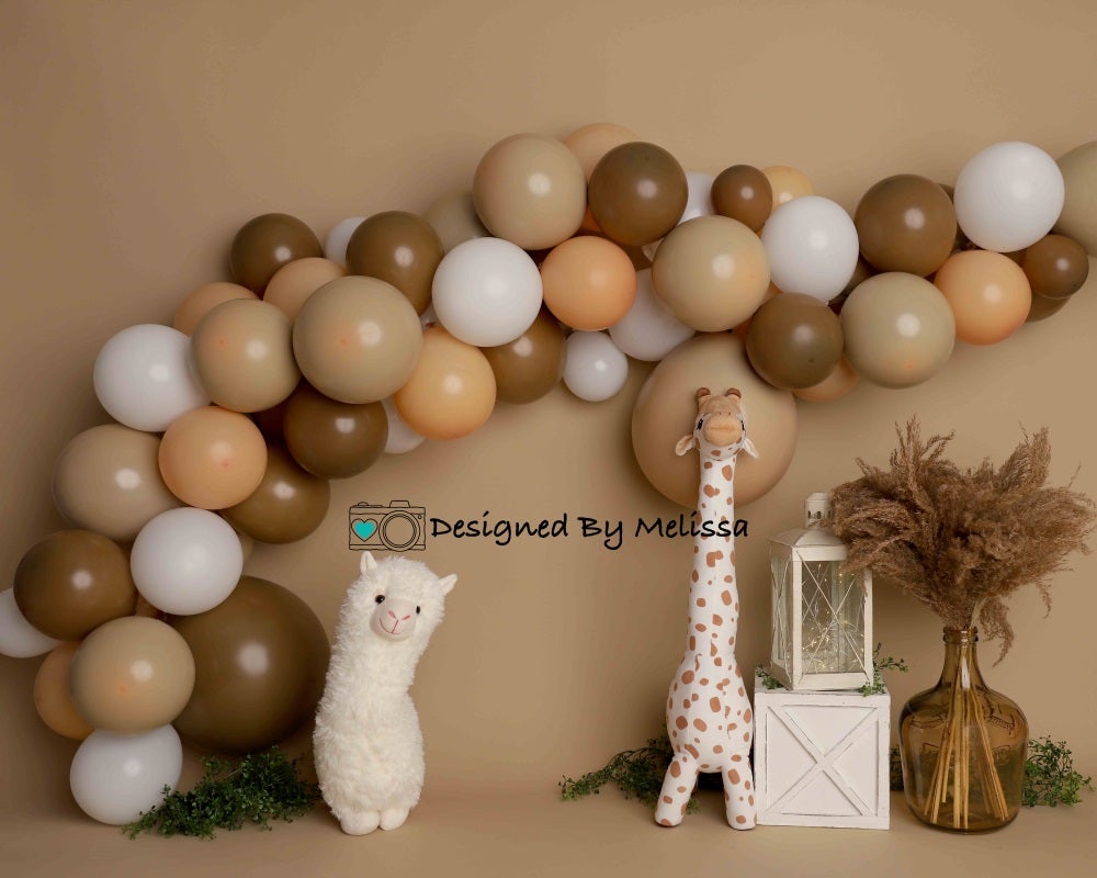Kate Boho Geburtstag Ballon Hintergrund von Melissa King - Kate Backdrop.de