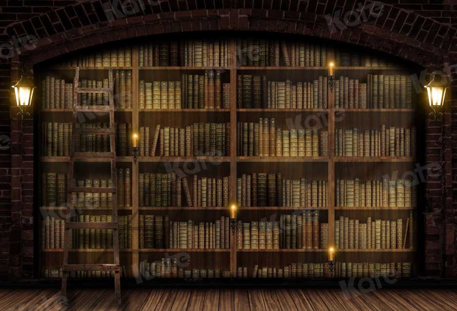 Kate Bücherregal Hintergrund Buch Bibliothek Schule für Fotografie - Kate Backdrop.de