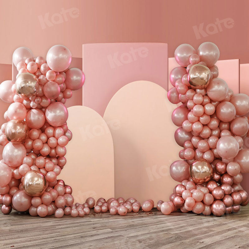 Kate Boho Rosa Luftballons Hintergrund Cake Smash Hochzeit Party von Uta Mueller Photography - Kate Backdrop.de