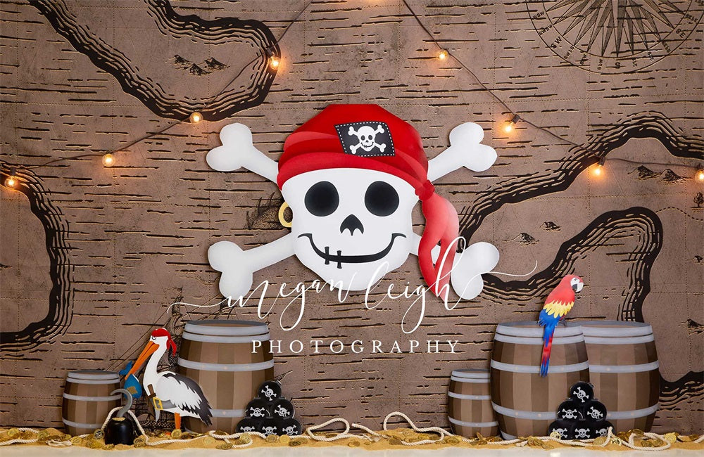 Kate Piratahoy Sommer Hintergrund Cake Smash Geburtstag  von Megan Leigh Photography - Kate Backdrop.de