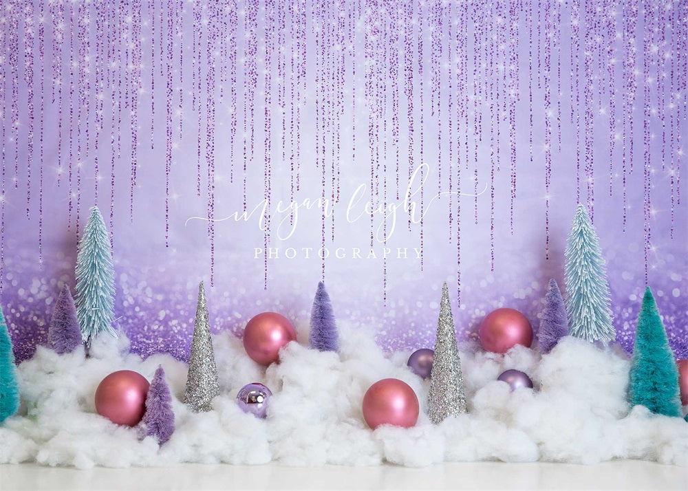 Kate Lila Frost Weihnachten Weihnachtsbaum Hintergrund von Megan Leigh Photography