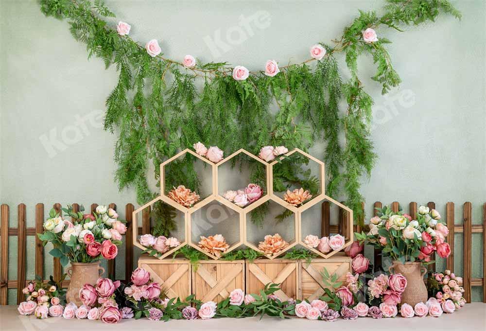 Kate Frühling Cake Smash Hintergrund Blumen von Emetselch - Kate Backdrop.de