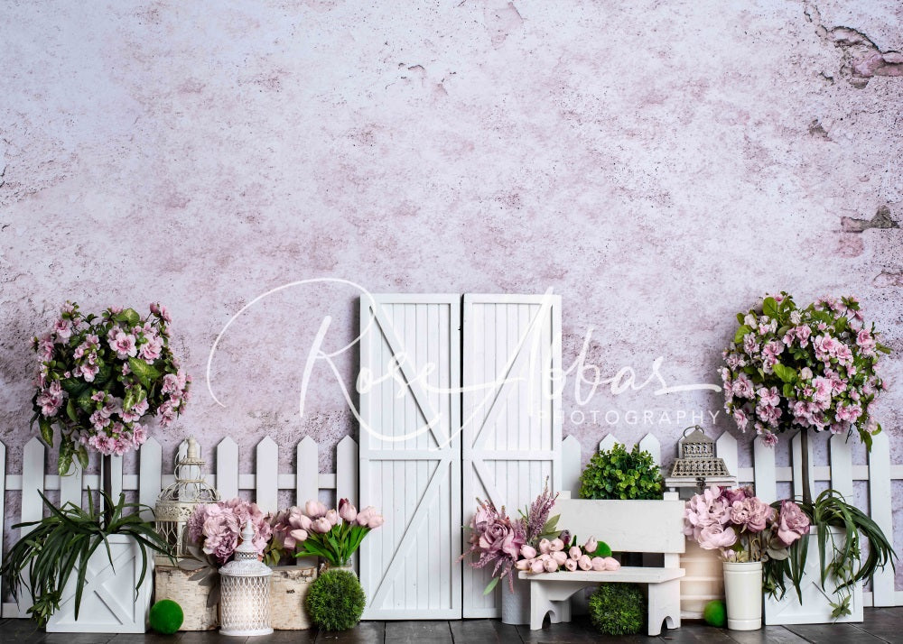 Kate Frühling Ostern Hase Hintergrund Tür für Fotografie von Rose Abbas - Kate Backdrop.de