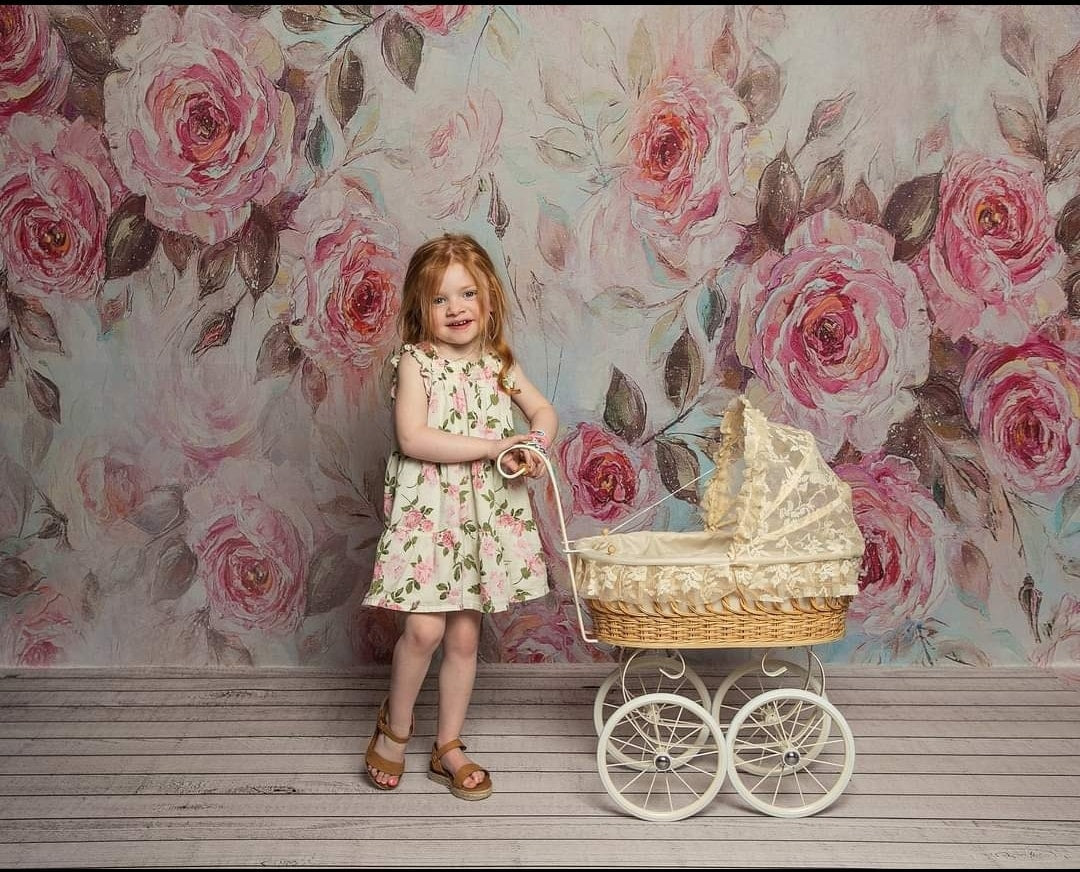 Kate Florals Fine Art Blumen Hintergrund für Mutterschaft Fotografie