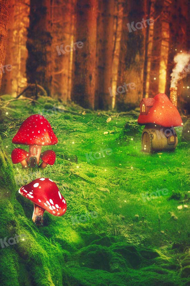 Kate Frühling Pilz Hintergrund Wald von Chain Photography - Kate Backdrop.de