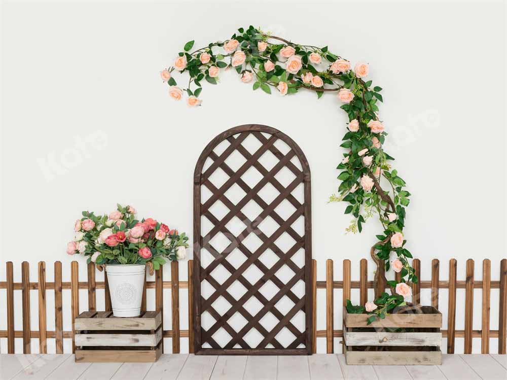 Kate Frühling Zimmer Kranz Hintergrund von Uta Mueller Photography